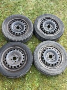 Komplet kol Koła stalówki 4x100+ opony letnie 175/65 rozmiar 14 Seat,VW