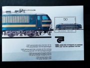 Znaczek blok Belgia 1985 kolej