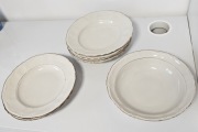 Bavaria Kronester porcelana lata 50-te 6 talerzy i miska