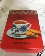 Kolekcjonerskie opakowanie PRL-Kakao z oryg. zawartością 1980r. E.Wedel