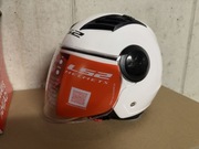 Kask motocyklowy otwarty LS2 OF562 Airflow solid white biały rozmiar L