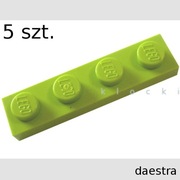 LEGO 3710 PŁYTKA 1 x 4 limonka - 5 szt