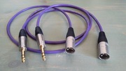 Interkonekt 2x 1m Jack XLR Male Melodika OFC