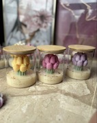 Zapachowa świeca sojowa Bukiet Tulipanow prezent na dzień matki 200 g