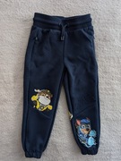 Granatowe spodnie dresowe dresy Nikelodeon Primark Psi Patrol w pieski 98