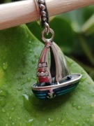 charms zawieszka wisiorek srebro 925 statek żaglówka
