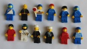 LEGO Legoland, Space, City, Town zestaw 12x minifigurek (minifigurka)