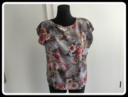 Wzorzysta bluzka damska w kwiaty 44 XXL