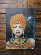 Obraz nowoczesny portret 100 x 80