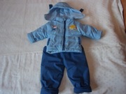 Bardzo ciepły 2-częsciowy kombinezon chłopiec 12 m