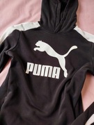 Bawełniana czarna bluza dla chłopca Puma Rozmiar 164 cm 