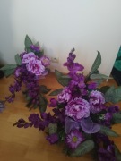 Komplet na wszystkich świętych stroik + wazon 