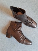 Nowe skórzane botki firmy Rieker rozmiar 36