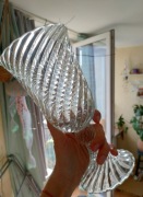 Wazon szklany Kielich bezbarwny na Nóżce R Serwicki ZąbkowiceTwist Spirelli