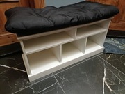 Siedzisko, szafka otwarta na buty z poduszką 