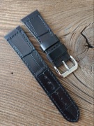 Pasek do zegarka 24 / 20 mm ręcznie robiony skóra naturalna handmade 