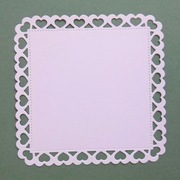 Scrapki Papierowe - Serwetka Serca duża biała.