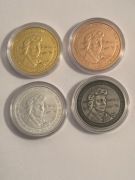 Chopin. Zestaw kolekcjonerski.4 monety. Fi 32 mm. Gyges