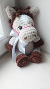 Konik maskotka na szydełku,ręcznie robiony, handmade 