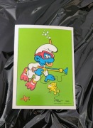prl smurfy bajka smerfy pocztówka karta pocztowa kolekcja nr 395