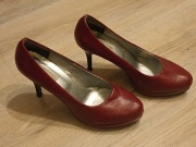 Buty czółenka Basieńka Rose - rozmiar 39 bordowe