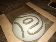 Karnisz biały ozdobny