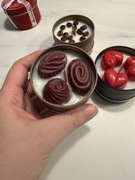 Świeca Praliny z aromatem czekolady. Sojowa. Strzelający knot. Hand made