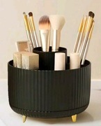 Obrotowy organizer na pędzle, kosmetyki, przybory biurowe – nowy czarny