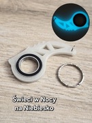 Świecący Keyspinner - Brelok Druk3d KeyRambit KeyFlipper fidget Keychain 