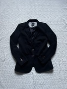 czarny żakiet Reserved damski 40 elegancki bawełna guziki