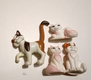 Barbie figurki zwierzaki koty Księżniczka i żebraczka 