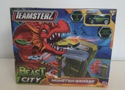 Zestaw Monster Garage Teamsterz z metalowym autkiem