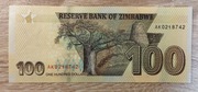 Zimbabwe 100  Dollars 2020  P-106a UNC