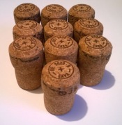 Korek z korka korki po winie cava zestaw 10 sztuk