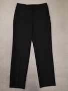 Eleganckie czarne wełniane spodnie wizytowe w kant Autograph 38 jak nowe