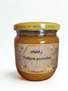 Miód WIELOKWIATOWY Kremowany z PYŁKIEM PSZCZELIM 500g Zbiór - 2025r