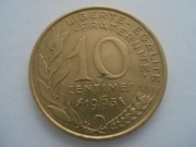 Francja 10 centimes 1963