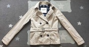 Beżowy jesienny płaszczyk Abercrombie&Fitch rozm. 134cm A&F