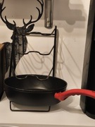 Czarny line kitchen accessories stojak na pokrywki stal malowana proszkowo