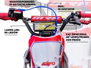Lampa led motocyklowa, pit-bike cała instalacja