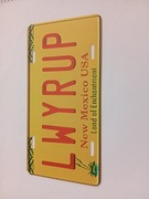 Zawieszka metalowa replika kopia tablica rejestracyjna New Mexico31x15,5 cm