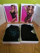 Bielizna erotyczna Bodystocking 2 zestawy Obsessive rozmiar L/Xl Xl/2XL