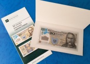 Banknot 20 zł Legiony Polskie - Piłsudski 2014 - stan UNC + folder