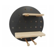 SMUKEE Drewniana Półka Dekoracyjna Wisząca 40CM CI