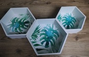 Półka, komplet półek plaster miodu 