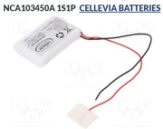 Akumulator Li-Ion; 3,6V; 2200mAh; przewody NCA103450A 1S1P