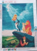 Haft Diamentowy Gotowy 30x40 ( Lew )