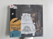 Obrazek do wyklejania DecoTime świecąca 20x20, płótno, lampki, diamenty