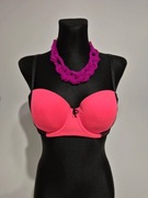 Różowo Czarny biustonosz