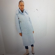 Bonprix płaszcz pikowany outdoorowy niebieski 50